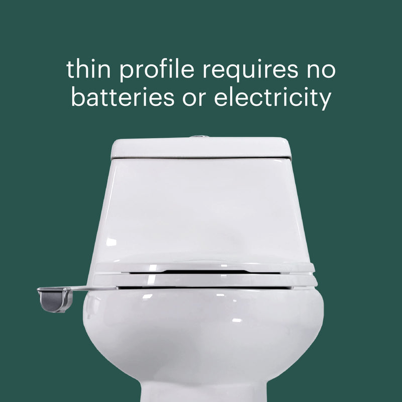 Brondell Bidet - Thinline SimpleSpa SS-150 Fresh Water Spray Non-Electric Bidet Toilet Attachment in White with Self Cleaning Nozzle and SafeCore Internal Valve x