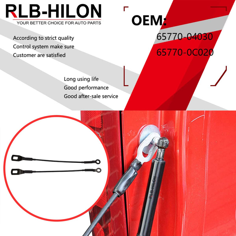 RLB-HILON Tailgate Cable Compatible with Toyota Tacoma 1995 to 2003 Year, 65770-04030 6577004030, Lift Gate Support Straps Pickup