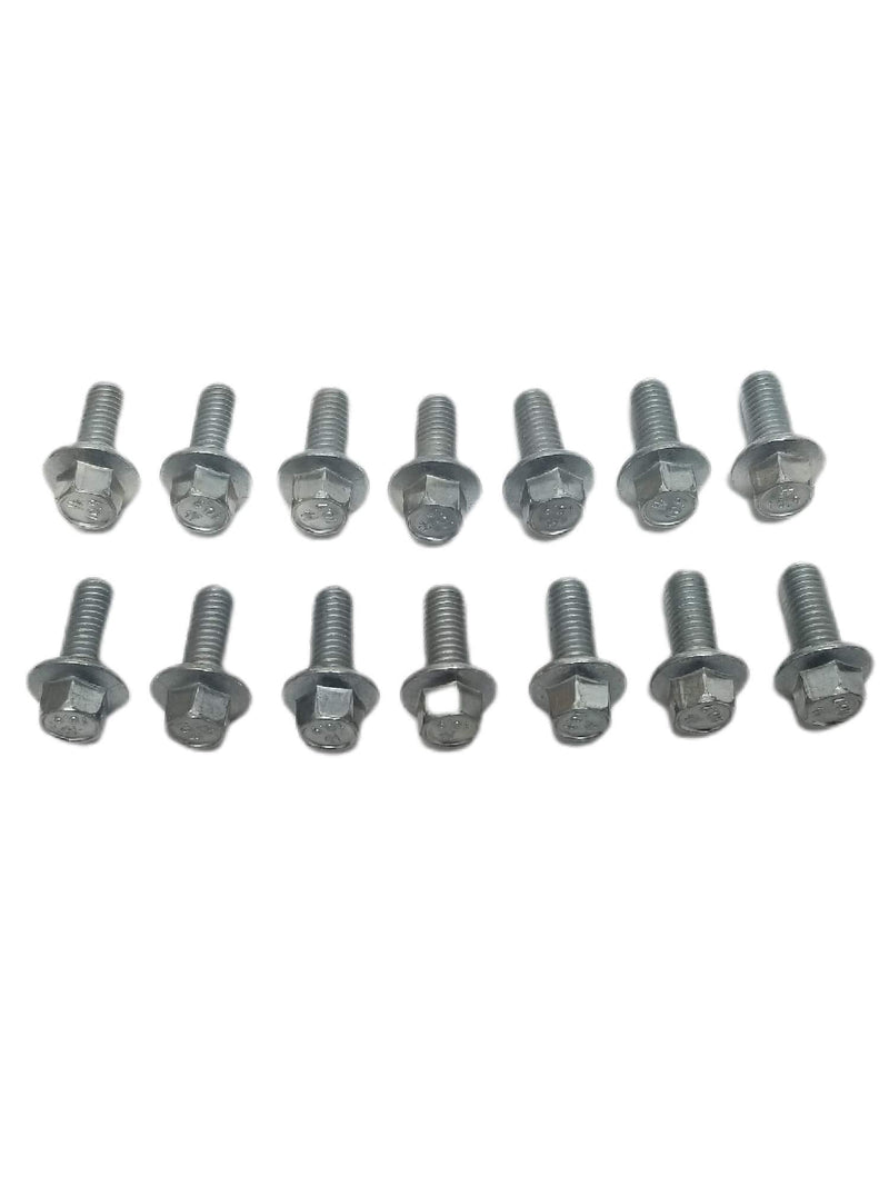 Metric 14pc Differential Cover Bolt Kit M8-1.25x20MM Flange Bolts Compatible with 1998-Current Chevrolet GMC Silverado Sierra Tahoe Suburban 10-Bolt 14-Bolt Rear Ends Metric Threads Dodge Ram