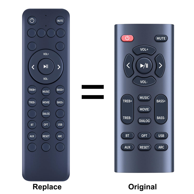Replacement Remote Control Compatible for Littoak Subwoofer 2.1 Soundbar SE04D, for BESTISAN Sound bar SE05 SE07 SE05C SE05P, for iFanze Qunler Sound Bar