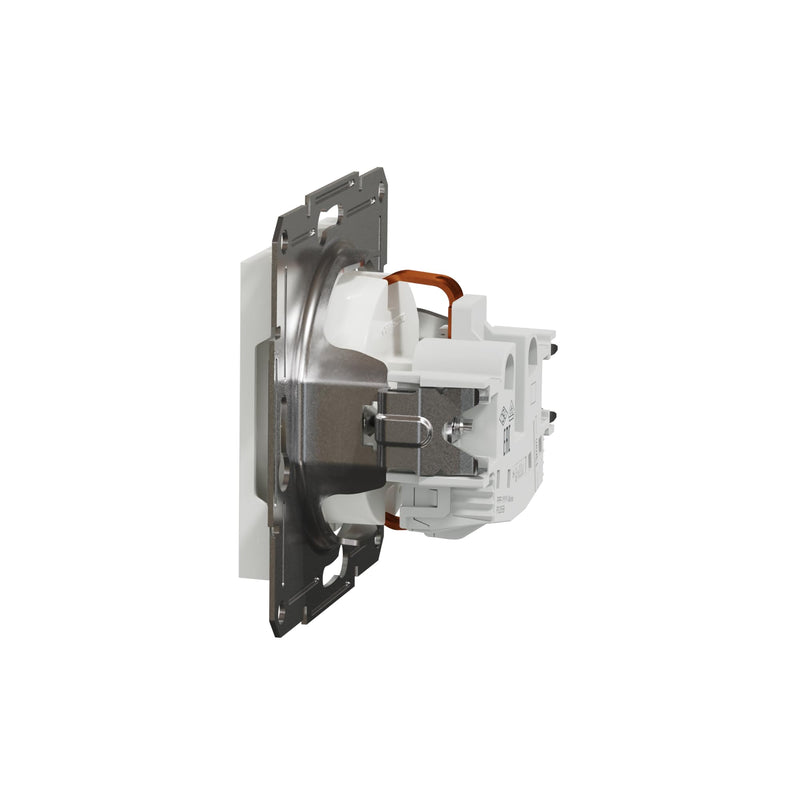Schneider Electric Asfora EPH2970121D SCHUKO socket 16A, protective contact socket, screw terminals, flush-mounted socket, white standard single