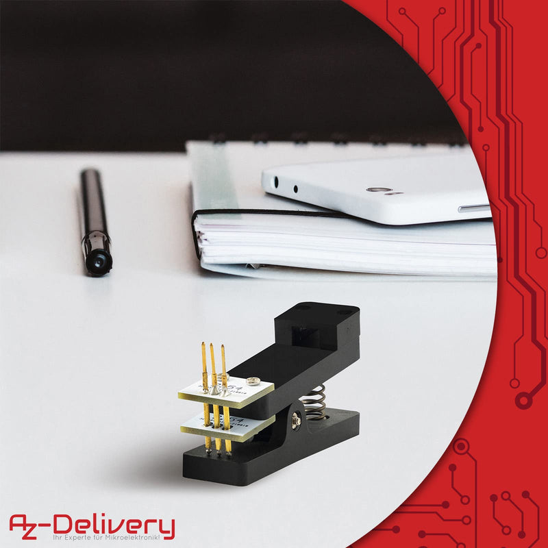 AZDelivery 1 x 3 Pin Module Test Tool PCB Test Probe 1 x 3 P 2.54 mm Pitch Module Tester