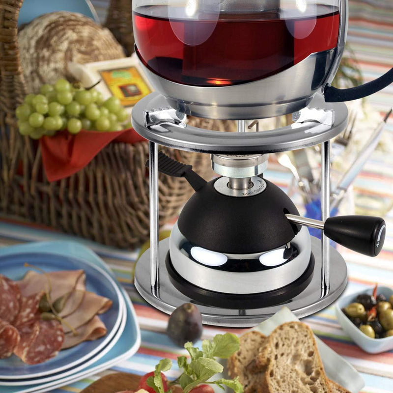 BLUEFIRE Butane Mini Burner for Tabletop Coffee Siphon Syphon/w Furnace Stand and Assembly Rack Ceramic Windproof Torch Head Portable Cooking Stove Espresso Maker Chafing Soup Tureens Fondue Pink