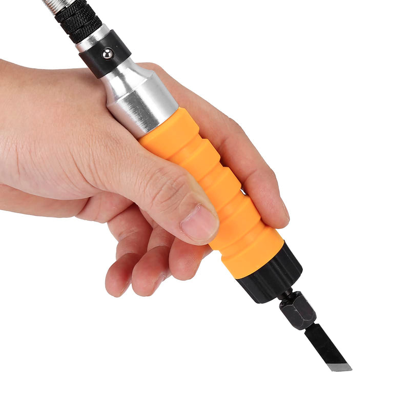 YWBL-WH Electric Wood Carving Chisel Engraving Knife Tool 5 Blades Replacement Wrench Soft Flexible Shaft Set, Carving Knife