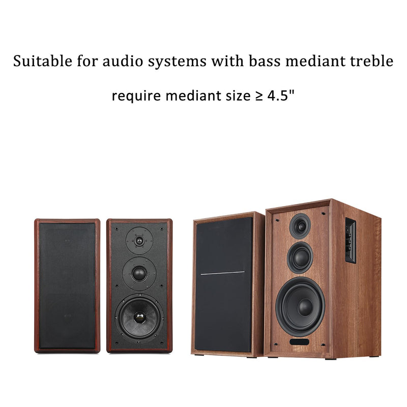 3 Way Speaker Crossover, PUV-W3 200W Passive Crossover for HiFi Home Audio 4 to 8 Ohm Bass Mediant Tweeter Bookshelf Speakers - 2Pack 3Way 200W 4.5"+