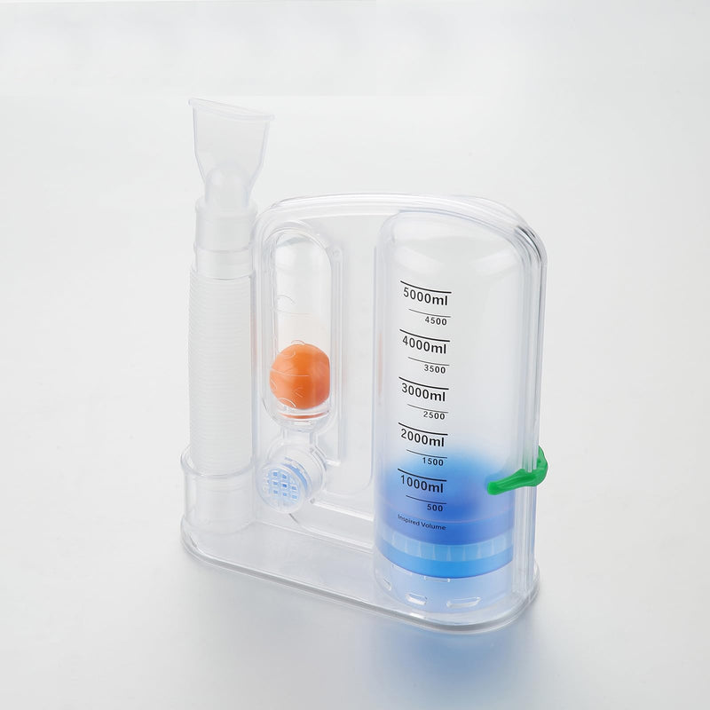 BC Respivol Volumetric Inspiration Trainer 5000ml One Ball Spirometer for Breathing Exercises 5000 ml