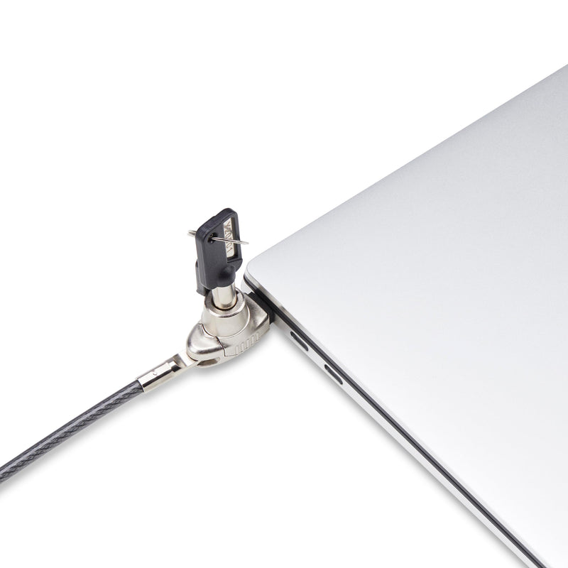 StarTech.com Slim Lock Noble Wedge Slot Compatible, 6.6ft (2m) Locking Cable, Desk Anti-Theft Security for Laptop/Notebook Nobel Wedge Resettable Combination