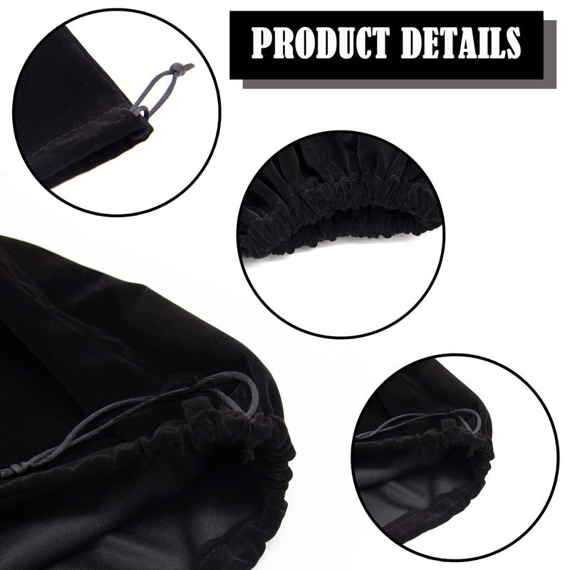 Motorcycle Helmet Bag Helmet Bag Welding Mask Hood Storage Large Storage Bag Velvet Cloth Packing Bag Black Velvet Pouch Bags with Drawstring for Riding Bicycle Sports Universal Tool Motorcycle