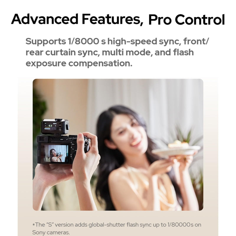 Godox iT30Pro F iT30Pro-F TTL Flash for Fujifilm Fuji Cameras, GN15 1.5s Recycle Time, 560 Full Power Flash, 1/8000 HSS, 2.4G Wireless, 2.8″ Full-Color Touchscreen Speedlight for Fuji (Black) Black
