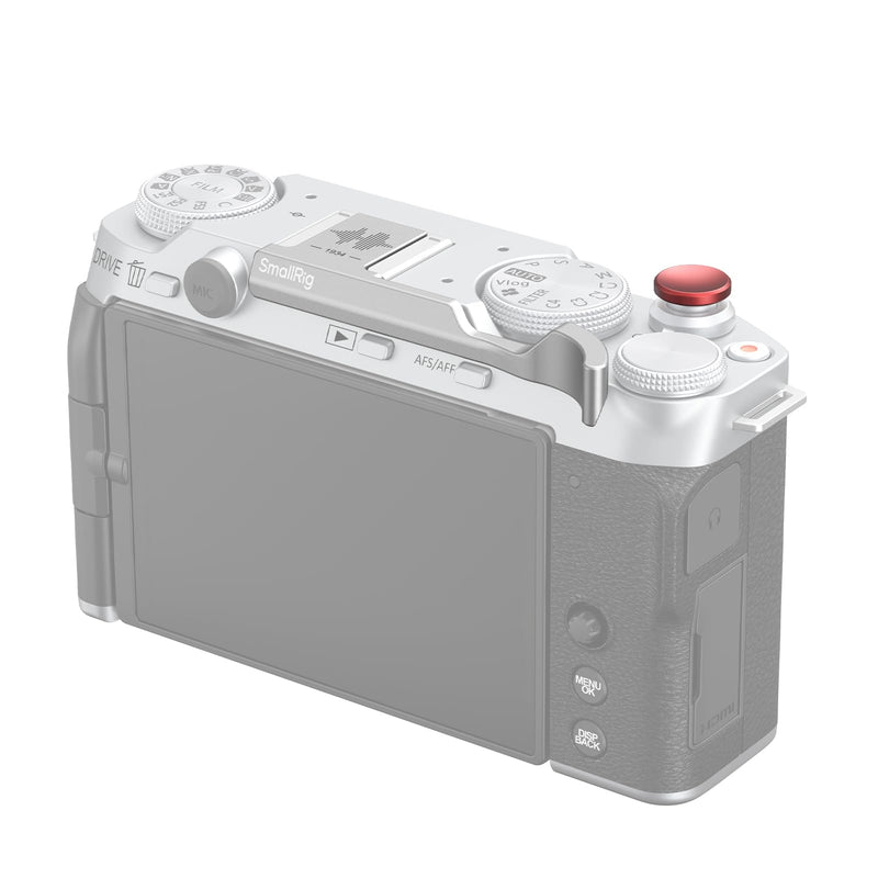 SmallRig Thumb Grip with Hot Shoe Cover for FUJIFILM X-M5 (Silver) - 4877 Silver
