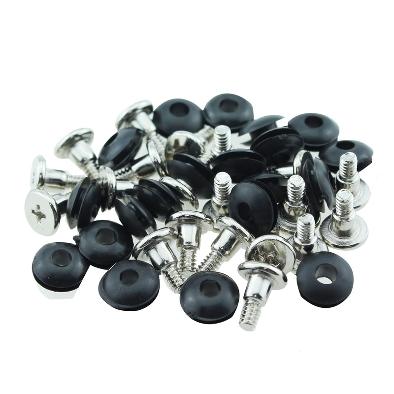 20PCS 3.5 Inch Anti Vibration Mounting Screws Black Hard Disc Vibration Damping Screws Suitable for Computer Chassis Cabinet