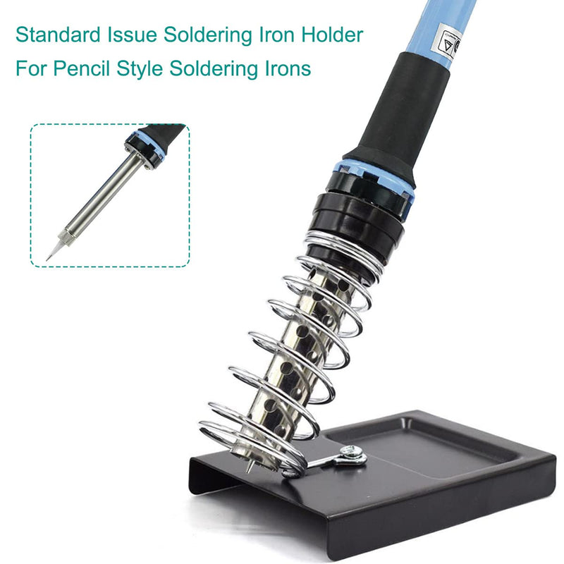 Xiatiaosann soldering iron stand soldering iron holder soldering iron base with 10 pieces cleaning sponge and 1 piece brass ball for cleaning the soldering iron tip