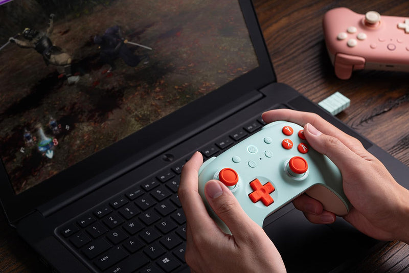 8Bitdo Ultimate 2C Wireless Controller for Windows PC and Android, with 1000 Hz Polling Rate, Hall Effect Joysticks and Triggers, and Remappable L4/R4 Bumpers (Mint) Mint