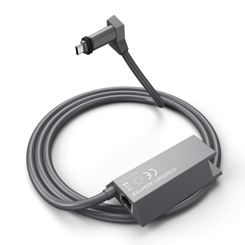 ELUTENG Starlink Ethernet Adapter V2, Up to 1Gbps Starlink to RJ45 Gigabit Ethernet Adapter for Wired External Network, Fast & Stable Network Connection for Starlink Actuated Gen 2, Gray