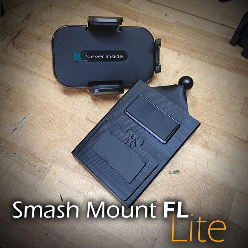Smash Mount FL, Freightliner Cascadia Phone Holder Kit 2018-2024, 1 inch RAM Compatible or 17mm Ball Phone Mount Setup for Truckers (FL Lite Smash Mount) FL Lite Smash Mount