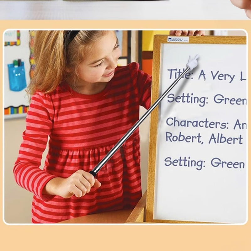 Teacher Pointer Sticks Finger,Pointer for Classroom,Telescoping Hand Pointer, Retractable Classroom Pointer Fingers for Elementary School Kindergarten Teacher,Classroom Supplies (1 PCS, Blue) 1 PCS