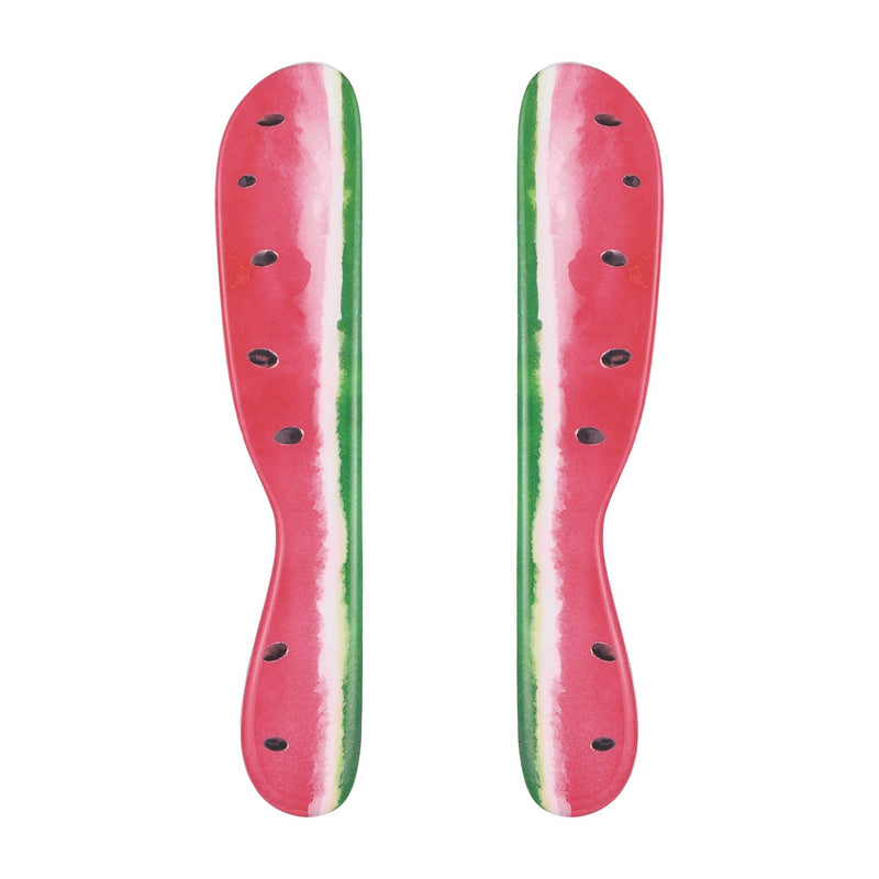 UPware Watermelon Cheese Spreader Set, Melamine Multipurpose Butter Spreaders for Cream, Cheese, Jelly, Mayo, Frosting, and Sandwich, Red, 6 Inch, Set of 6