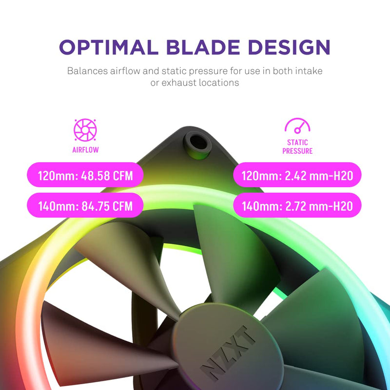 F120RGB Duo - 120mm Dual-Sided RGB Fan - Single Pack (Black) Black