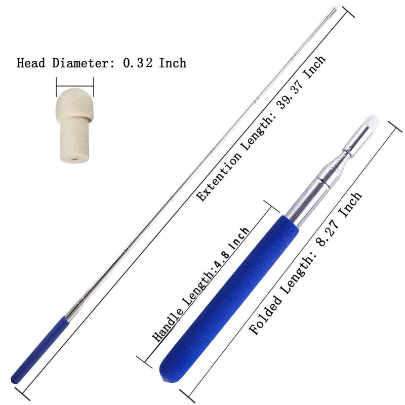 Pointer Sticks,Extendable Pointer,Hand Pointer for Classroom,Classroom Pointer for Teacher,Telescopic Teacher Pointer Retractable Pointer Hand Pointer for Kids Whiteboard Pointer (Blue) Blue