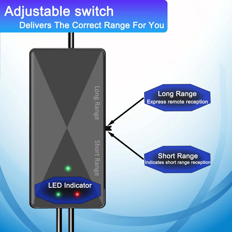 TV Antenna Amplifier Signal Booster, 25dB High Gain Antenna Booster for TV Antennas Indoor Outdoor, Clears Up Pixelated Amplifier, Adjustable Reception Range, USB Power (BK18) BK18
