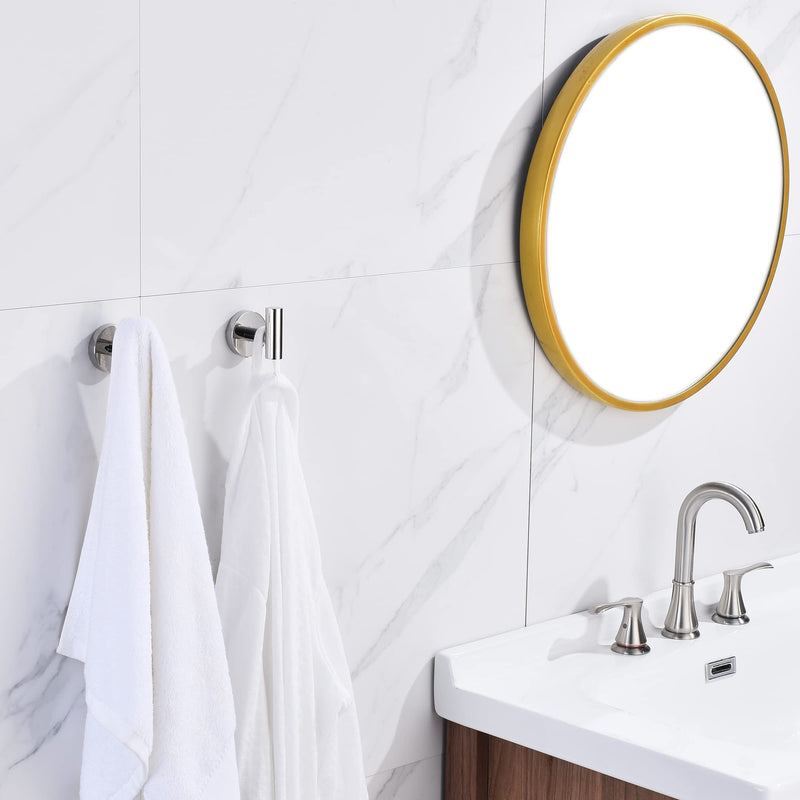 Bathroom Hardware Set, Premium Stainless Steel 3-Piece Include 5 Inch Toilet Paper Holders and 2 Towel Robe Holder Hook for Bathroom, Kitchen, Washroom Wall Mount Polished Chrome