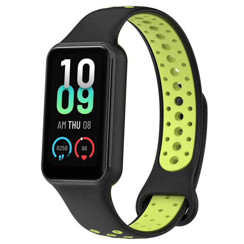4-PACKS Compatible with Amazfit Band 7 Replacement Band,Sport Strap Soft Silicone Quick Release Wrist Bands Adjustable Wristband Smartwatch Accessory MutliColors-B