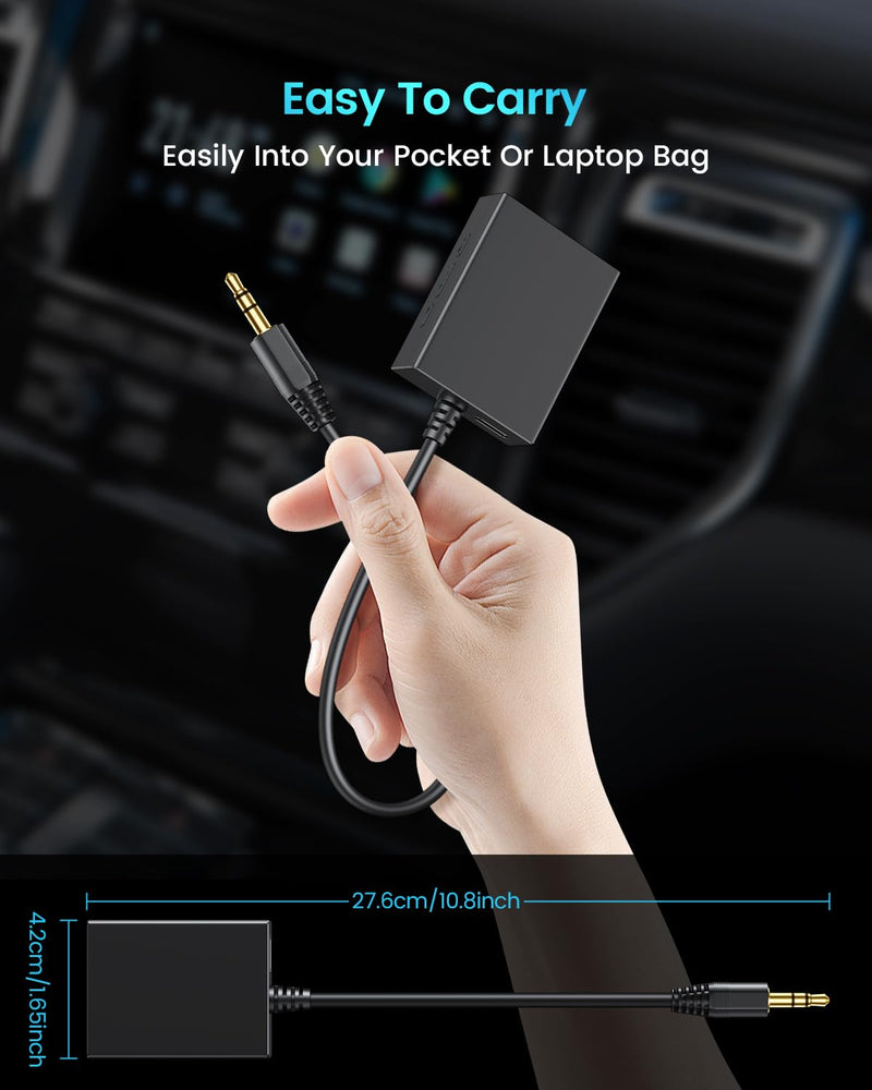 ANDTOBO USB to Aux Audio Adapter, 3.5mm Male to USB Female for Playing Music with USB Drive in Your Car