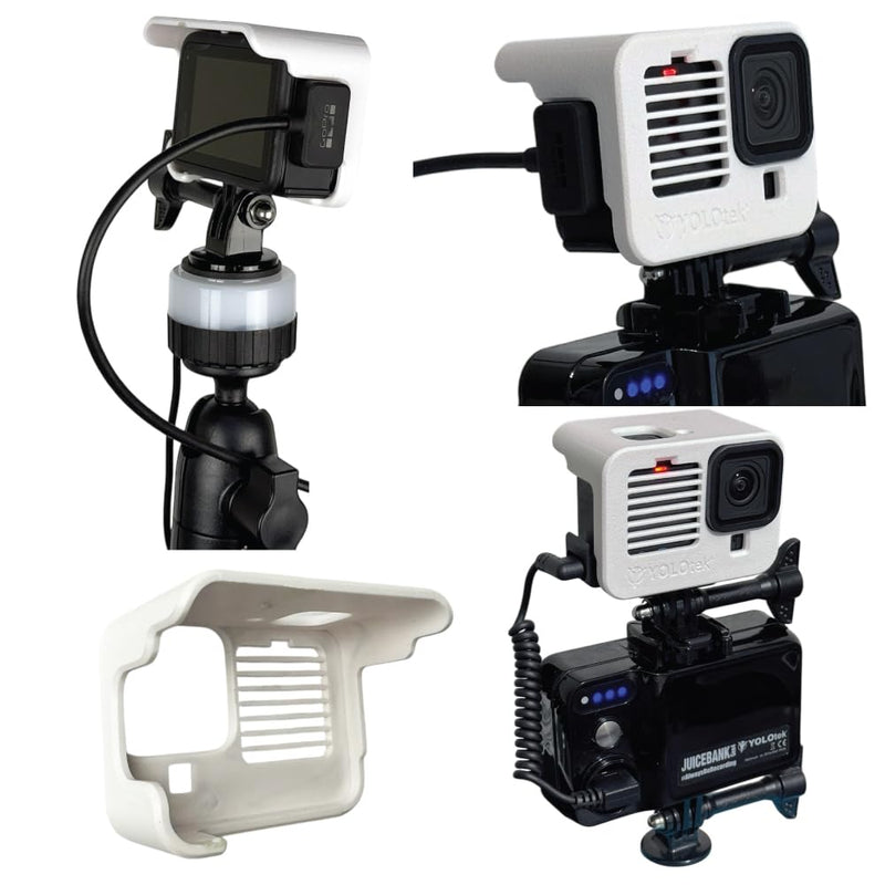 YOLOtek Veteran Owned - Sun Shade for GoPro Hero 13, 12, 11, 10 & 9 - (Not 3D Printed) Designed to Block The Sun & Prevent External Overheating for Outdoor Filming/Streaming New Design