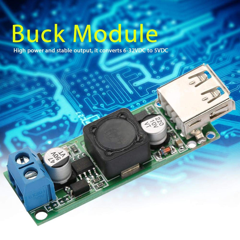 DC-DC Power Supply Buck Power Converter Voltage Converter Step Down Module 12V24V 6V-32V to 5V QC3.0 USB Fast Charging