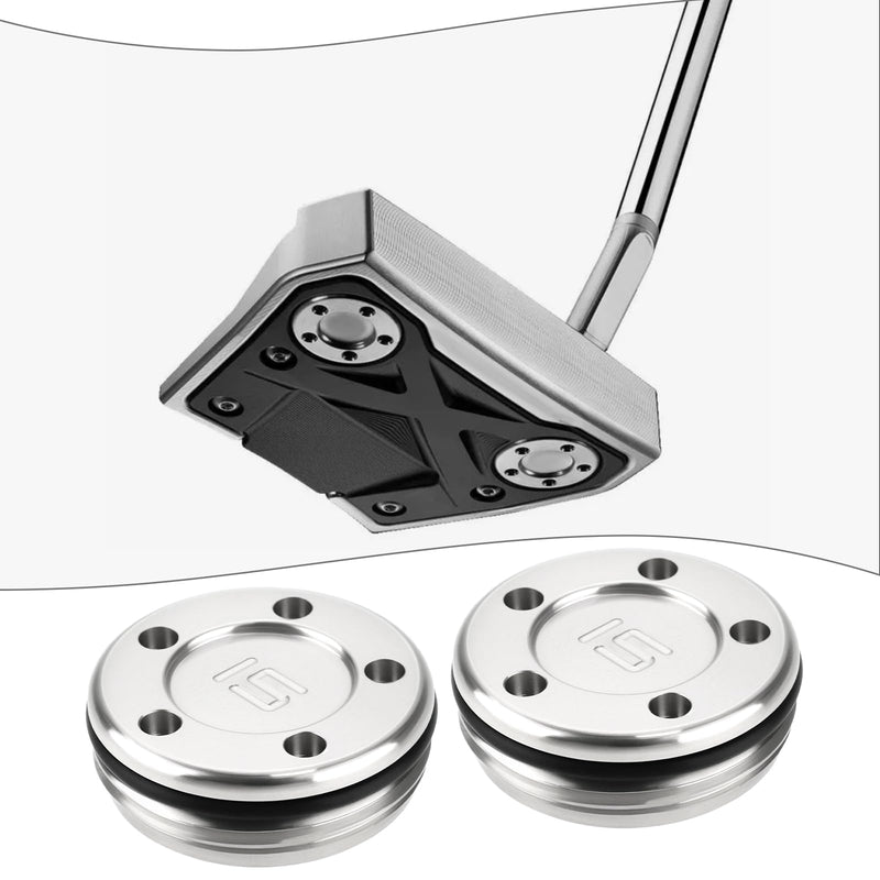 The Lord of the Tools 2 Pack 15G Golf Putter Weights Compatible with Scotty Cameron Select GoLo Futura Phantom Putter Silver