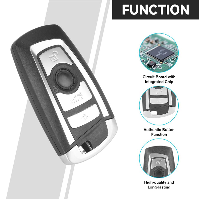 Car Key Fob Keyless Entry Remote 315MHz KR55WK49863 for BMW 528i 528xi 535i 535xi 550i 550xi 2009-2017