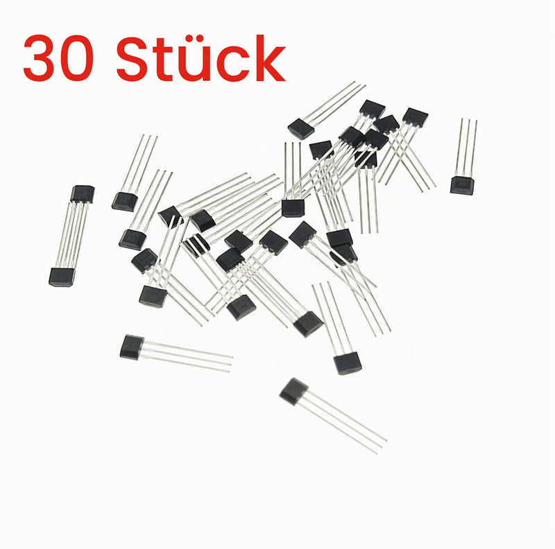 JZK 30x 49E SS49E OH49E AH49E TO-92 Bipolar Linear Hall Effect Sensors, Magnetic Detector 3 Pin Hall Sensor for Repair of Electric Vehicle Engines