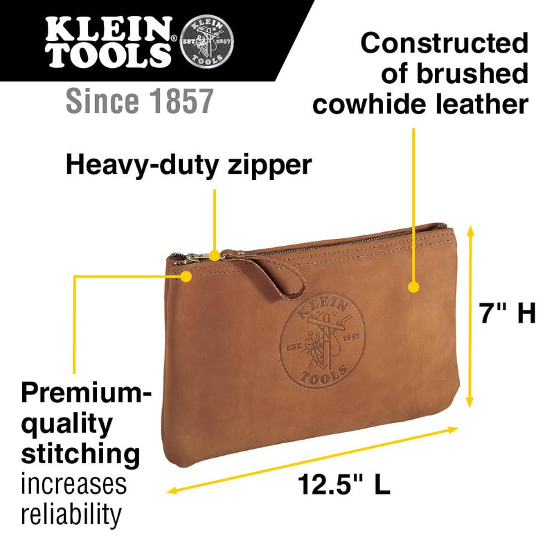 Klein Tools Long-Cuff Gloves Leather