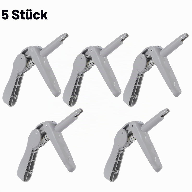Dental Composite Gun, 1pc/5pcs Impression Mixing Gun, Composite Dispensing Guns, Dental Dispenser Applicator, Compatible with Most Unidose Tips (5) 5