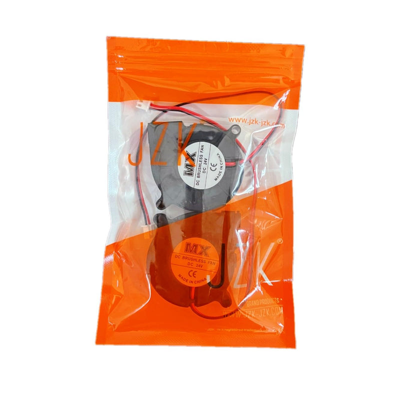 JZK 2PCS Small Blower 24V 5015 Fan, Speed: 6500rpm/min, 50x50x15mm, 3D Printer Blower Fan 24V 5cm, Brushless DC Fan 50mm