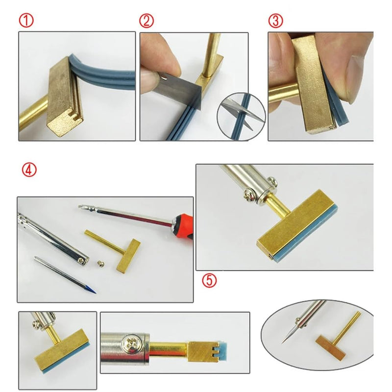 30w 60w 40w soldering iron t tip t-head, copper t-tips + rubber cable hot press for LCD screen pixel flex cable repair