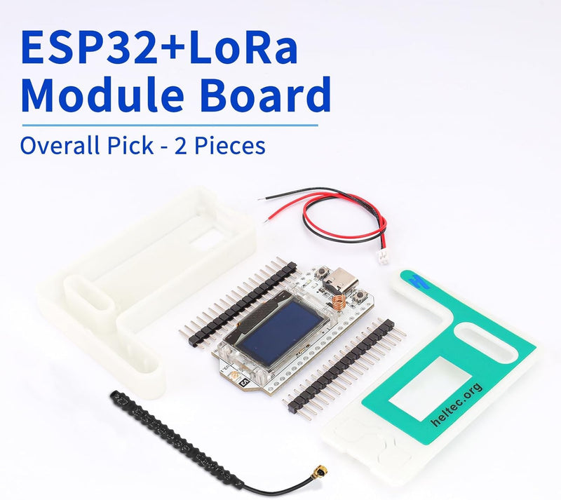 ESP32 LoRa V3 Module Board with 3000mAh Battery Set - with 915MHz Antenna and SX1262 LoRa V3 Case Devices for Meshtastic Ar duino LoRawan IOT Board + Case + 3000mAh Battery