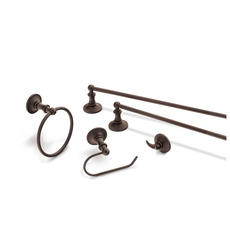 Moen DN6708ORB Danbury Collection European Single Post Toilet Paper Holder, Oil-Rubbed Bronze Oil Rubbed Bronze