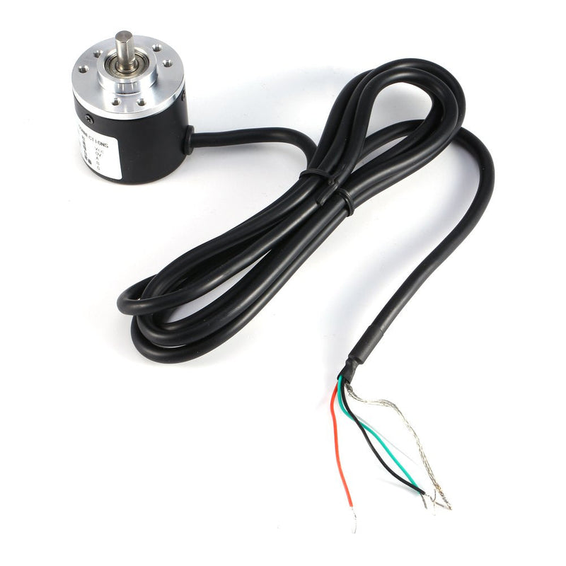 Ejoyous Incremental Rotary Encoder 600p/r, DC5-24V Input Voltage Range, 6mm Axis, Incremental Rotary Encoder