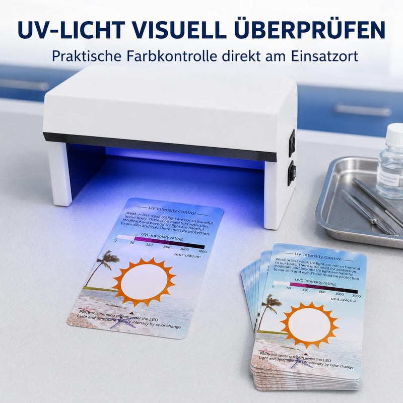 HEMOTON UV Measuring Device Terrarium Test Cards Made of PVC, Pack of 10 UV Test Cards for Outdoor Use with Versatile Use and Easy Transport for Reptile Glass Containers | 8.5 x 5.4 cm, As Shown, For Outdoor Activities, Lightweight and Portable