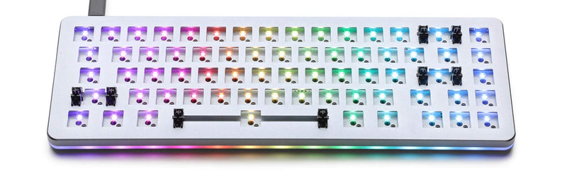 DROP ALT Mechanical Keyboard — 65% (67 Key) Gaming Keyboard, Hot-Swap Switches, Programmable Macros, RGB LED Backlighting, USB-C, Doubleshot PBT, Aluminum Frame (Barebones, Gray) Barebones Space Gray