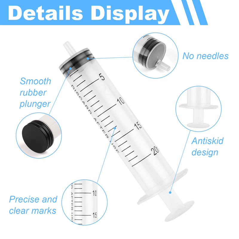Pack of 9 syringes, 5ML 10ML 20ML reusable syringe, dosing syringe without needle, tools for liquid measuring syringes, feeding syringe, for laboratory, animal feeding, plant watering 5ml/10ml/20ml, 9pcs