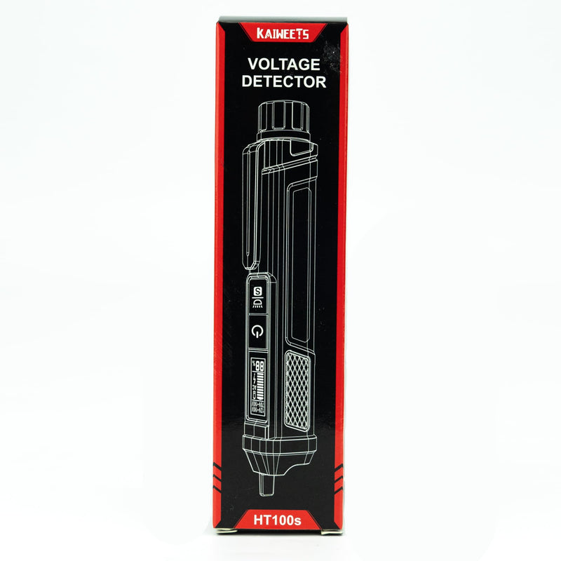 KAIWEETS Non-Contact Voltage Tester AC (AC Voltage Only) HT100s with Digital Display of Voltage Strength in Percent, Electric Test Pen Phase Tester (Dual Sensitivity 12~1000V/70~1000V)