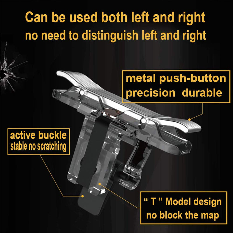 Mobile Game Controller Handle for Smartphone Gaming Trigger for PUBG/Rules of Survival Smartphone Game Controller Joystick for Android Smartphone Joypad (R8 Handle)