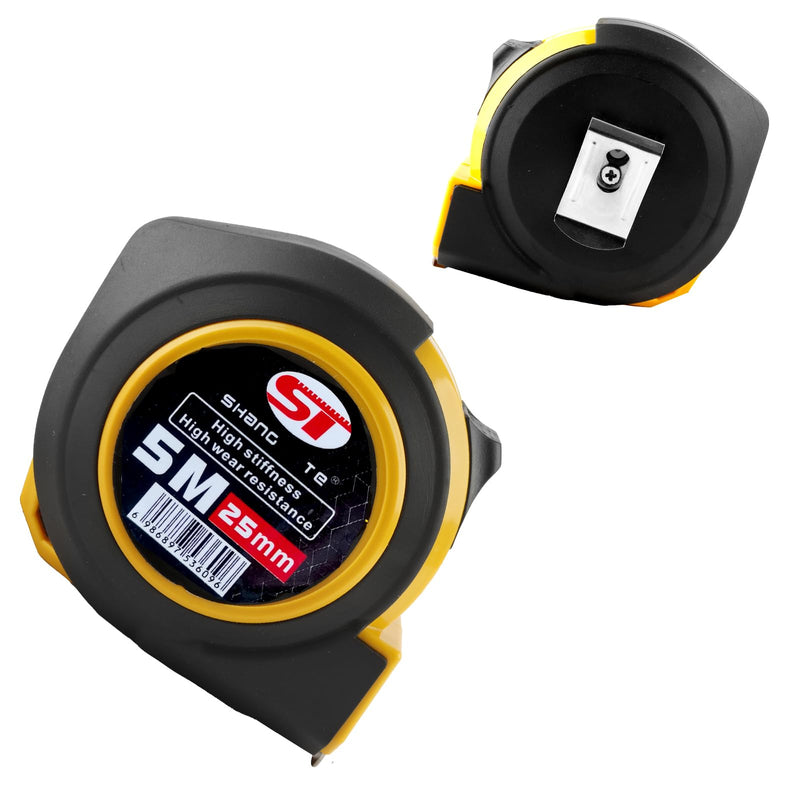 6 Pack Steel Measuring Tape, Tape Measure 16 ft, Measuring Tape Retractable, 16-Foot Basics Self-Locking Measurement Tape, Self Lock Auto Lock Tape Rule Imperial/Metric Tape Measure for Body 6 Pack
