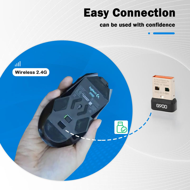 G900 USB Receiver, 2.4G Dongle Adapter for G900 Spectrum Mouse