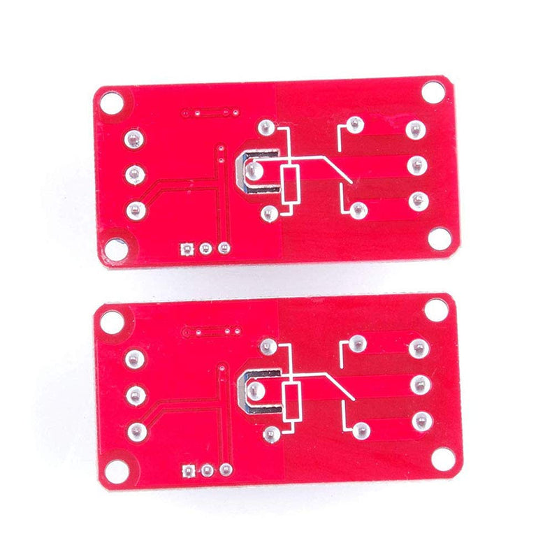 Hailege 2pcs 5V One Channel Relay Module Relay Switch With OPTO Isolation High Low Level Trigger