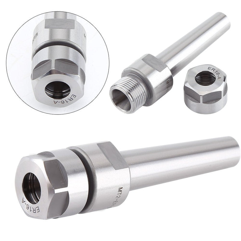 AKozon MT2 Holder Taper Collet Holder MT2-ER16-50 M10 Taper Collet Holder End Mill Adapter CNC Milling Tools