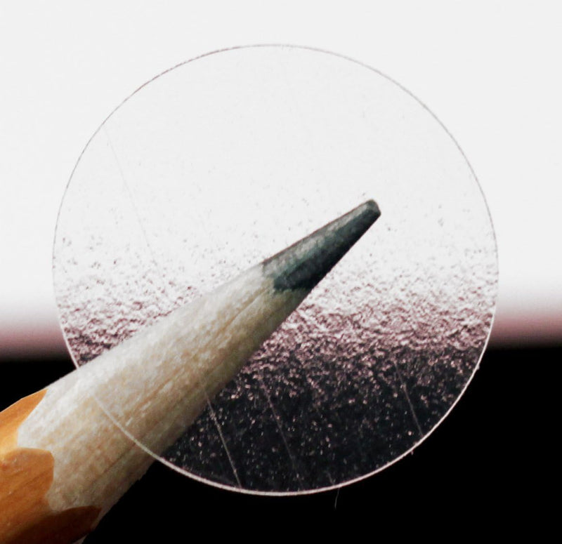 ChromaLabel 0.75 Inch Round Clear Transparent Dot Stickers, 5000 Labels per Roll, Non Perforated