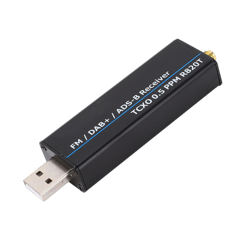 RTL SDR Receiver Full Band Aluminum Enclosure and 2 Antennas Receiver Radio Receiver Software Defined Radio (100kHz-1.7GHz)